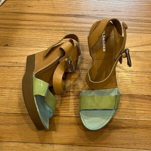 Jil Sander wedge sandals